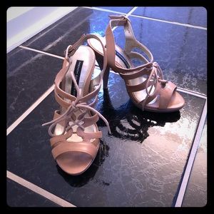 French Connection Caged Heels Size 6